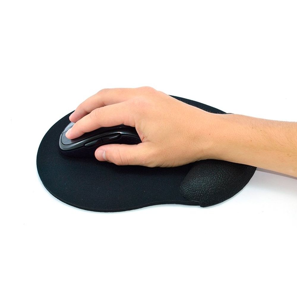 MOUSE PAD ERGONÔMICO PRETO RELIZA Suprinform