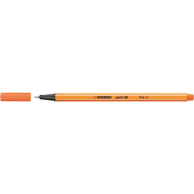 caneta-point-88-30-laranja-stabilo