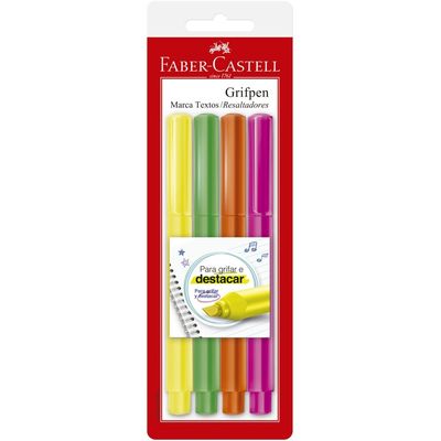 marca-texto-grifpen-4-cores-faber-castell