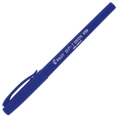 caneta-esferografica-pilot-super-grip-inox-azul
