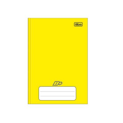 Caderno-Brochura-Capa-Dura-1-4-D--Amarelo-96-Folhas-Tilibra